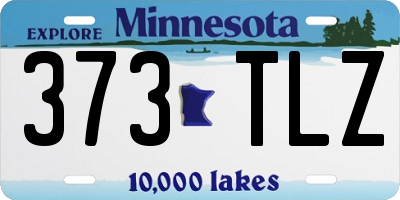 MN license plate 373TLZ