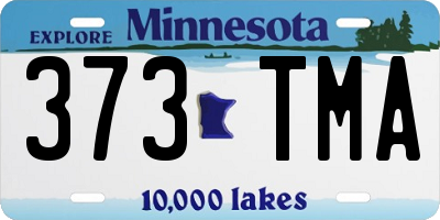 MN license plate 373TMA