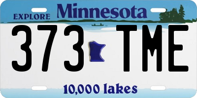 MN license plate 373TME
