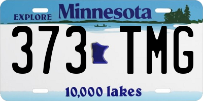 MN license plate 373TMG