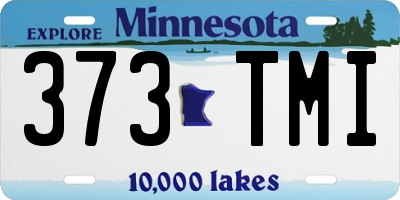 MN license plate 373TMI