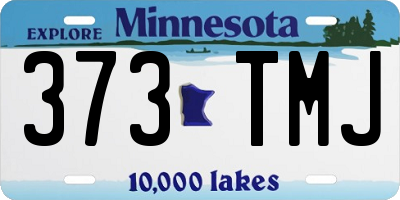 MN license plate 373TMJ