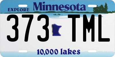 MN license plate 373TML