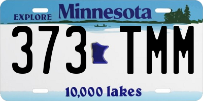 MN license plate 373TMM