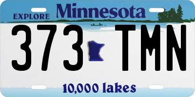 MN license plate 373TMN