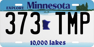 MN license plate 373TMP
