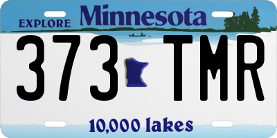 MN license plate 373TMR