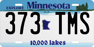 MN license plate 373TMS