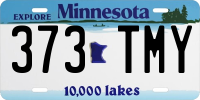 MN license plate 373TMY