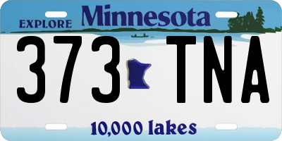 MN license plate 373TNA