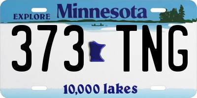 MN license plate 373TNG