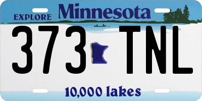 MN license plate 373TNL