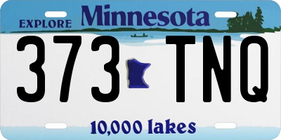 MN license plate 373TNQ