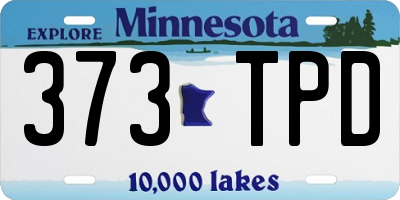 MN license plate 373TPD
