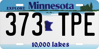 MN license plate 373TPE