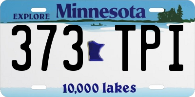 MN license plate 373TPI