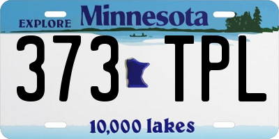 MN license plate 373TPL