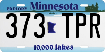 MN license plate 373TPR
