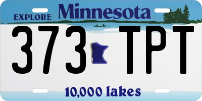MN license plate 373TPT