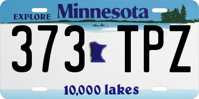 MN license plate 373TPZ