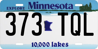 MN license plate 373TQL