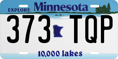 MN license plate 373TQP