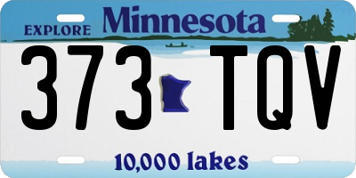 MN license plate 373TQV
