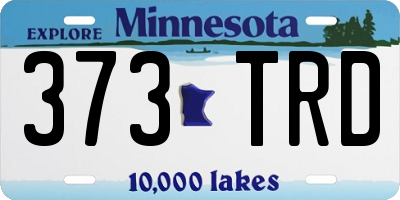 MN license plate 373TRD