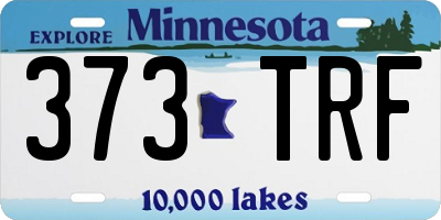 MN license plate 373TRF