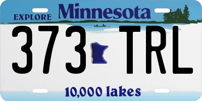 MN license plate 373TRL