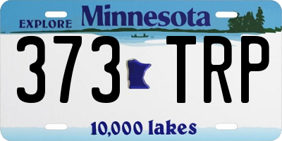 MN license plate 373TRP