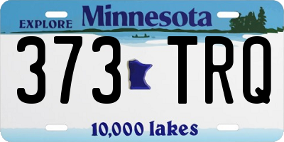 MN license plate 373TRQ