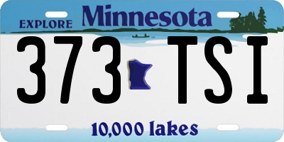 MN license plate 373TSI