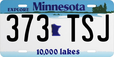 MN license plate 373TSJ