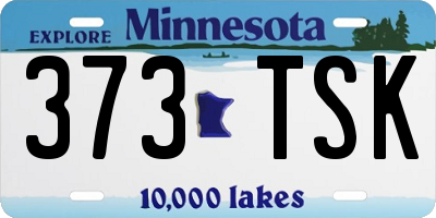 MN license plate 373TSK