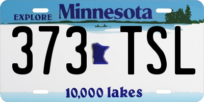 MN license plate 373TSL
