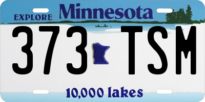 MN license plate 373TSM