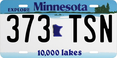 MN license plate 373TSN