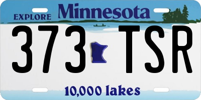 MN license plate 373TSR