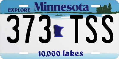 MN license plate 373TSS