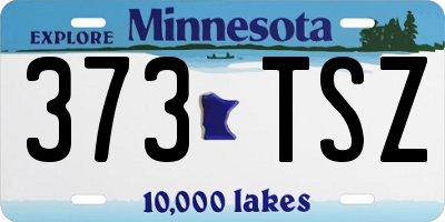 MN license plate 373TSZ