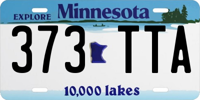 MN license plate 373TTA