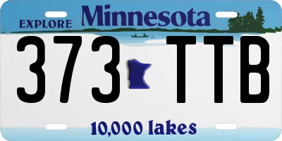 MN license plate 373TTB