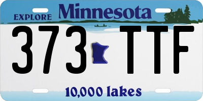MN license plate 373TTF