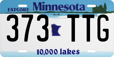 MN license plate 373TTG