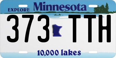 MN license plate 373TTH