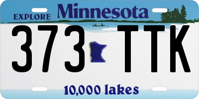 MN license plate 373TTK