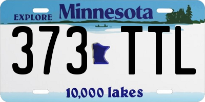 MN license plate 373TTL