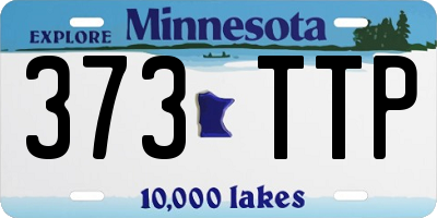 MN license plate 373TTP