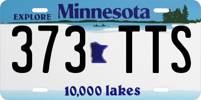 MN license plate 373TTS